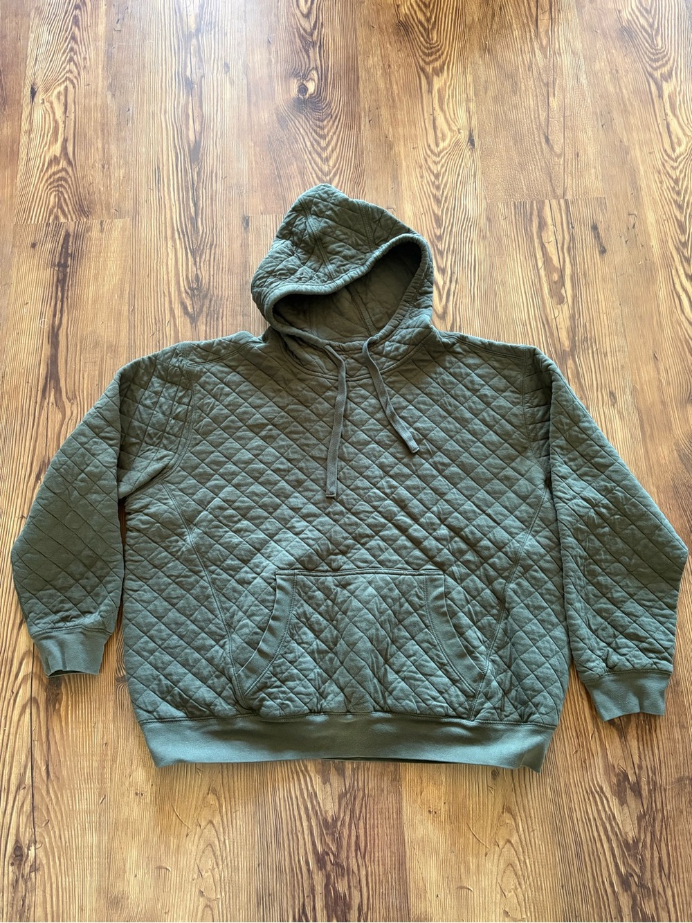 Falls Creek quilted diamond shape hoodie green women’s XXL